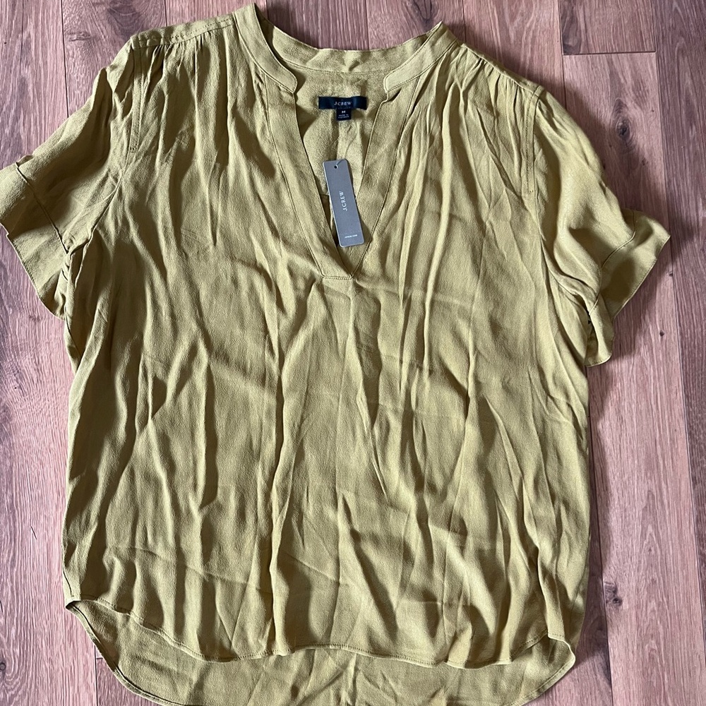 J.Crew Olive Blouse